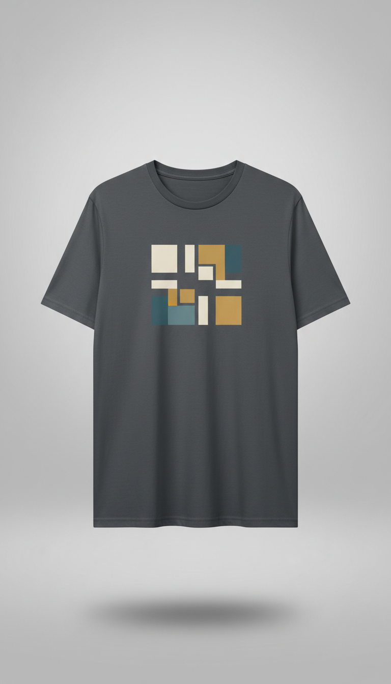 Minimalist Graphic Tee with Tonal Print