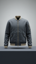 Technical Bomber Jacket with Water-Repellent Shell